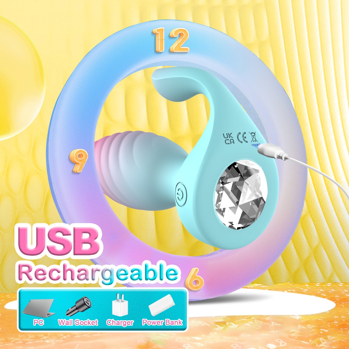Celestial Wave Vibrating Butt Plug