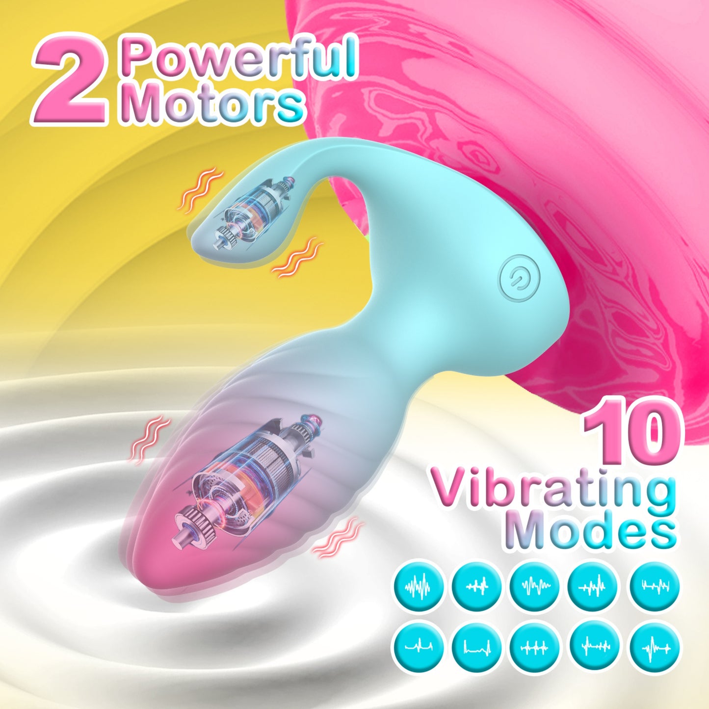 Celestial Wave Vibrating Butt Plug