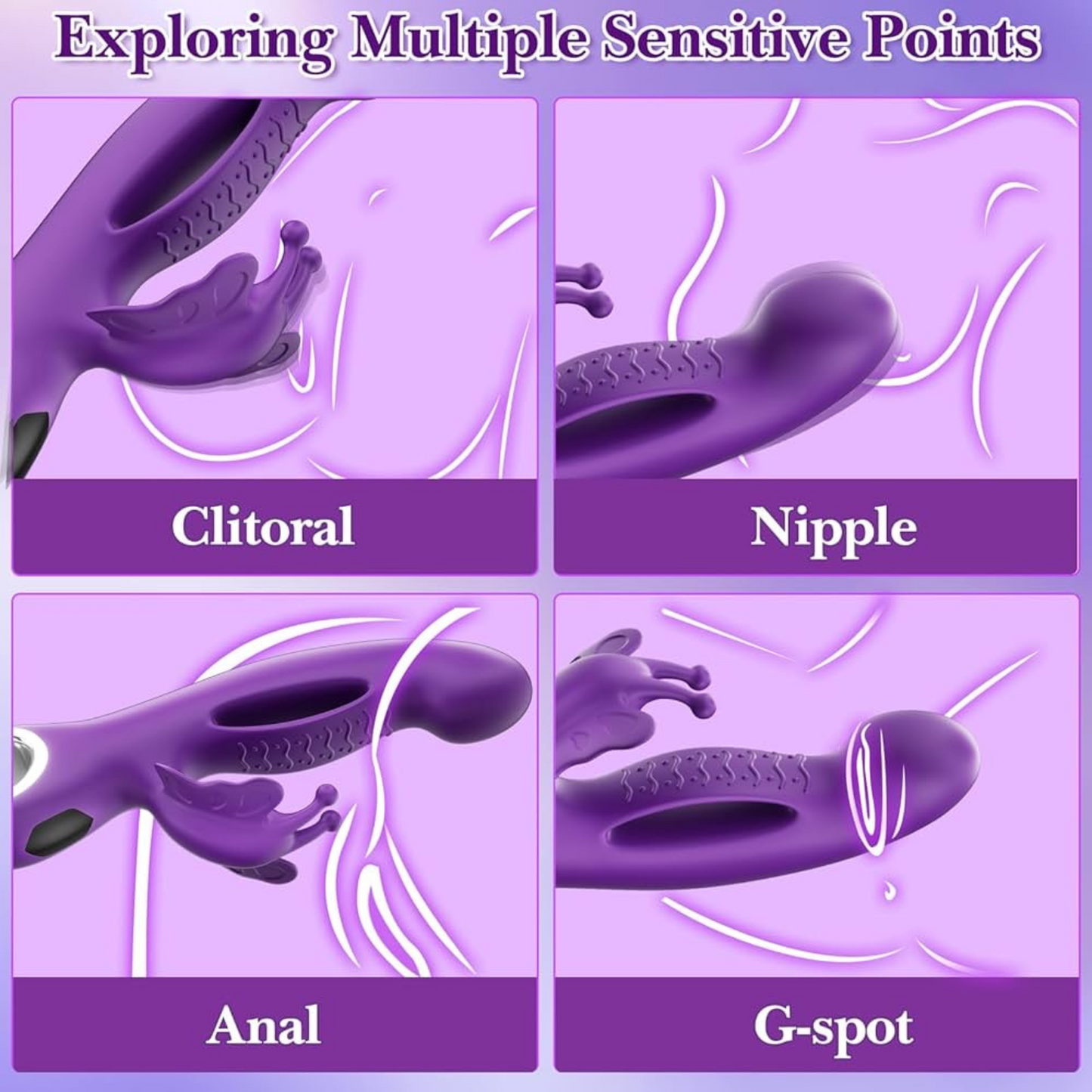 Butterfly Curve Rabbit Vibrator