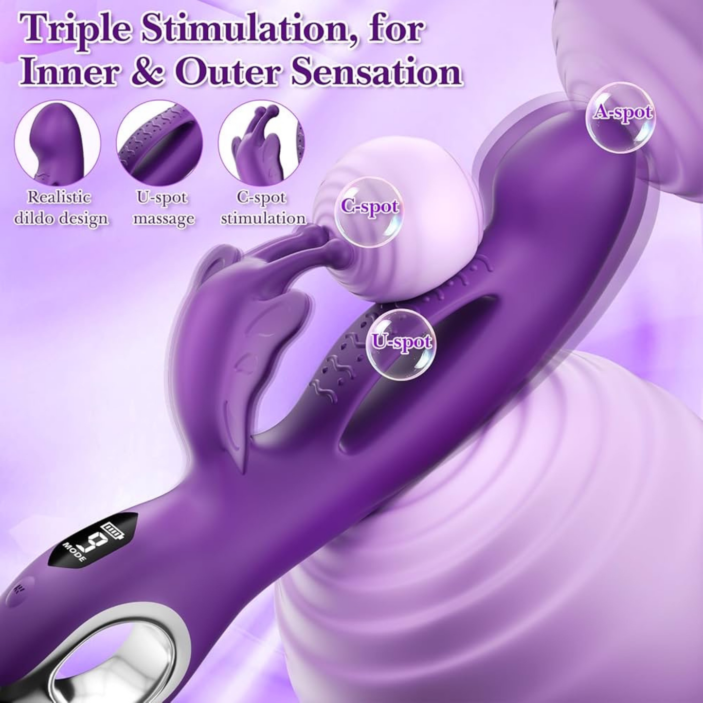 Butterfly Curve Rabbit Vibrator