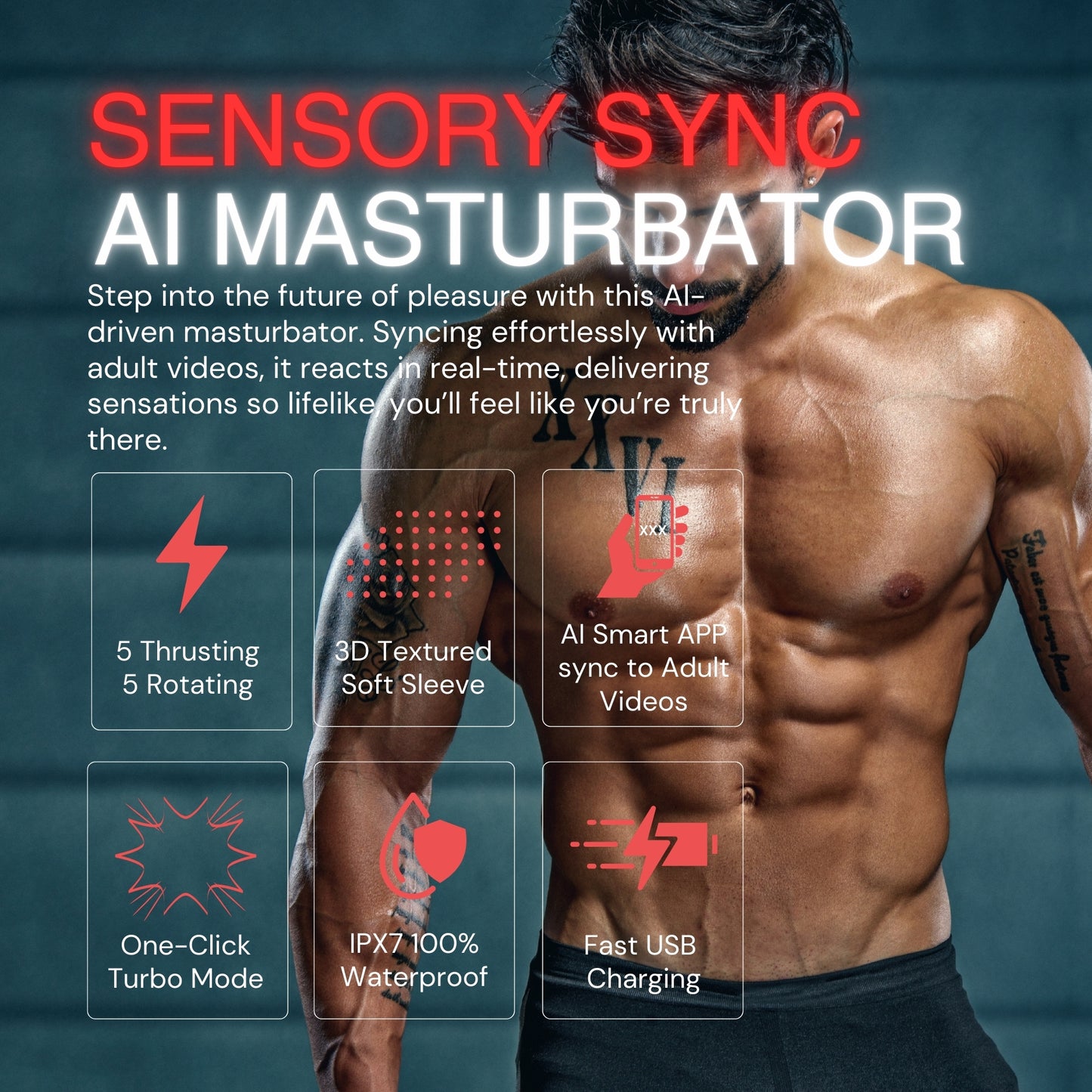 Sensory Sync AI Automatic Male Masturbator