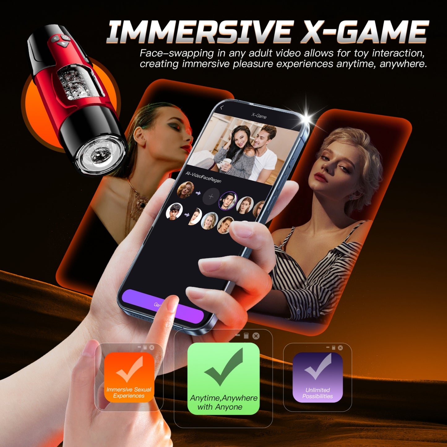 Sensory Sync AI Automatic Male Masturbator