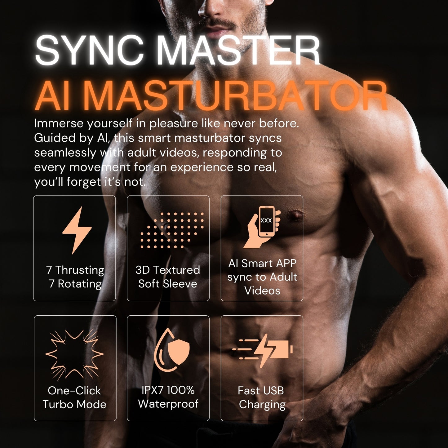 Sync Master AI Automatic Male Masturbator