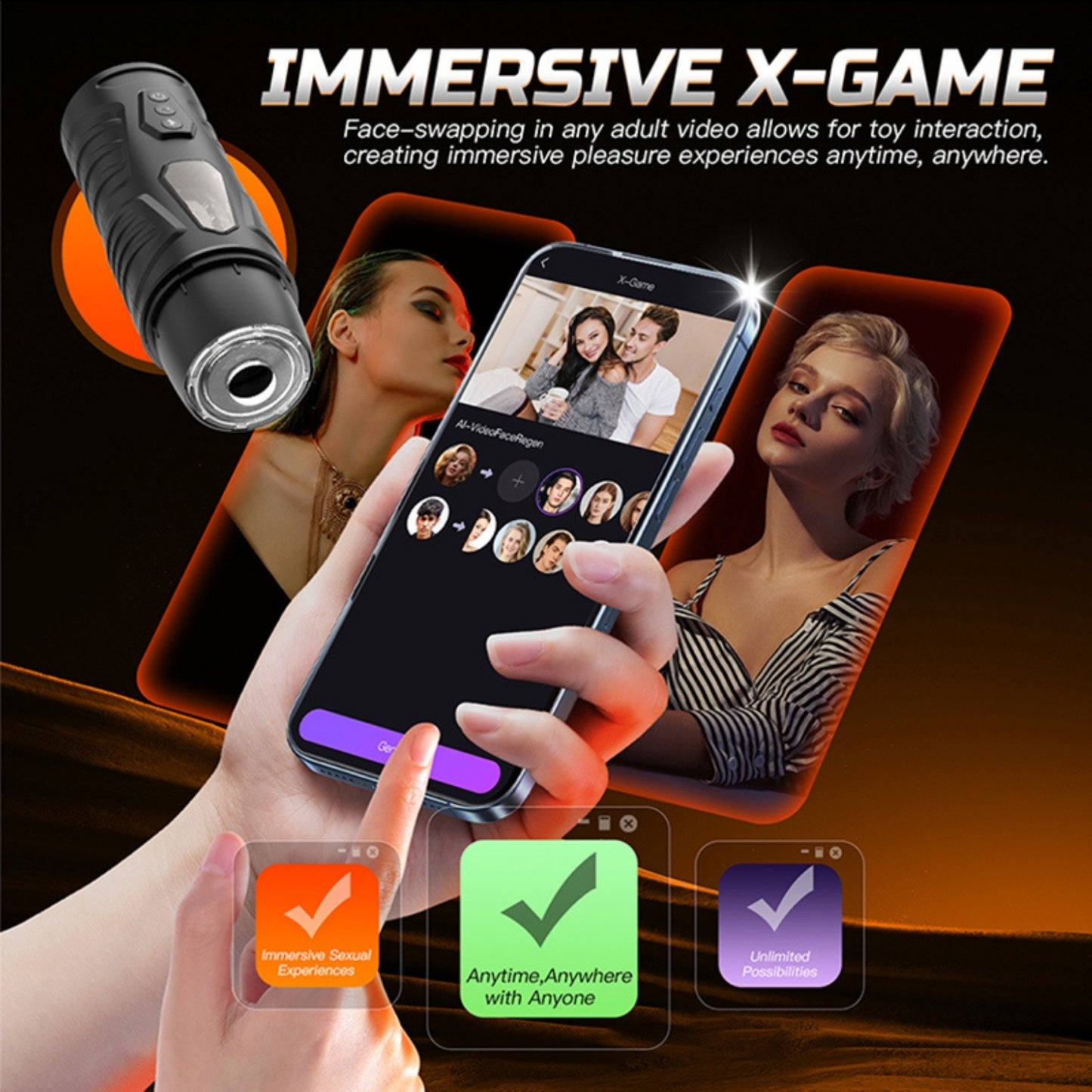 Sync Master AI Automatic Male Masturbator