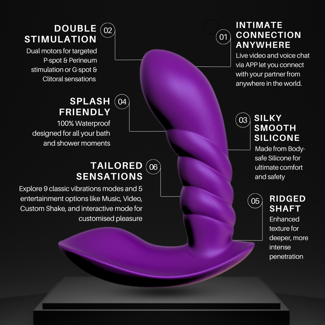 Power Play App Controlled Vibrating Butt Plug