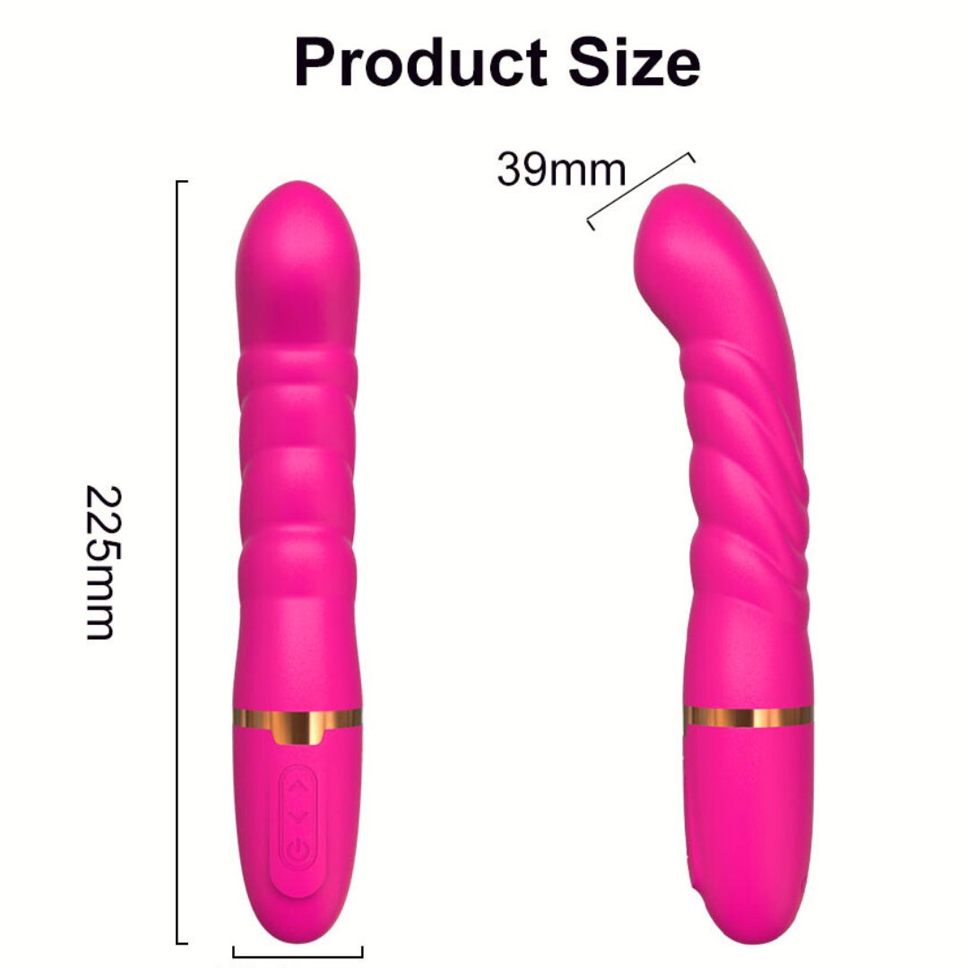 Raspberry Dream Vibrating Dildo