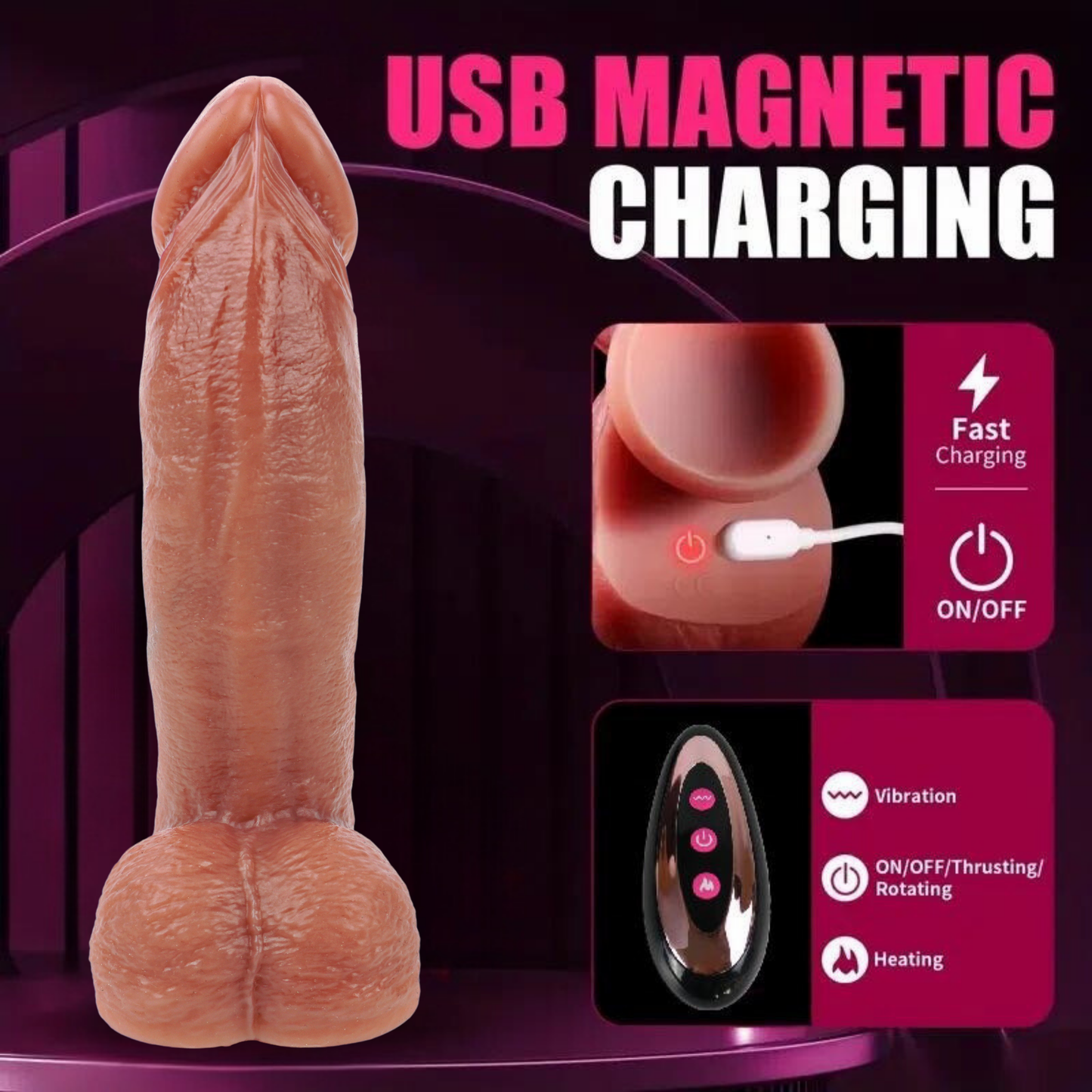True Surge Thrusting Dildo