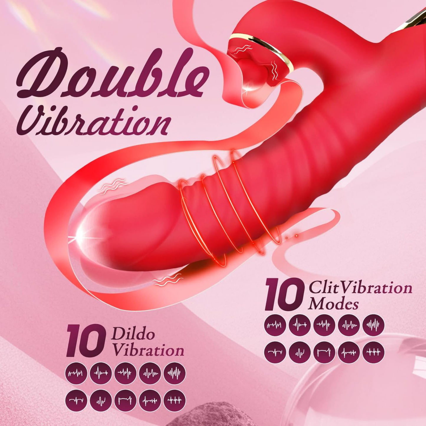 Twin Temptation Thrusting Rabbit Vibrator
