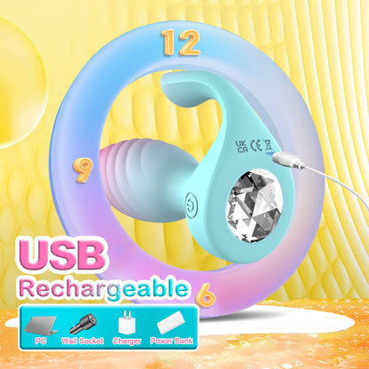 Celestial Wave Vibrating Butt Plug