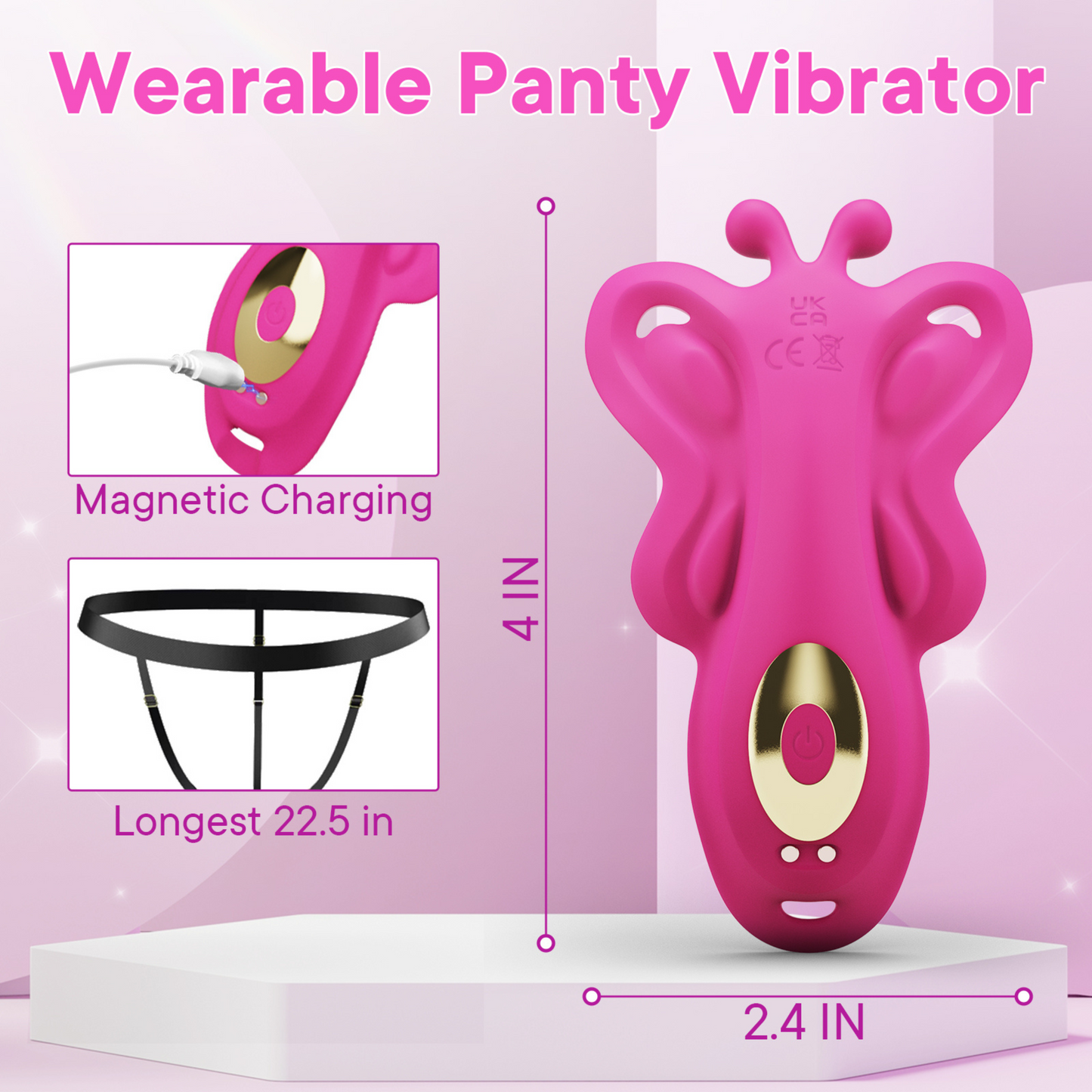 Pink Whisper Wearable Vibrator Thong