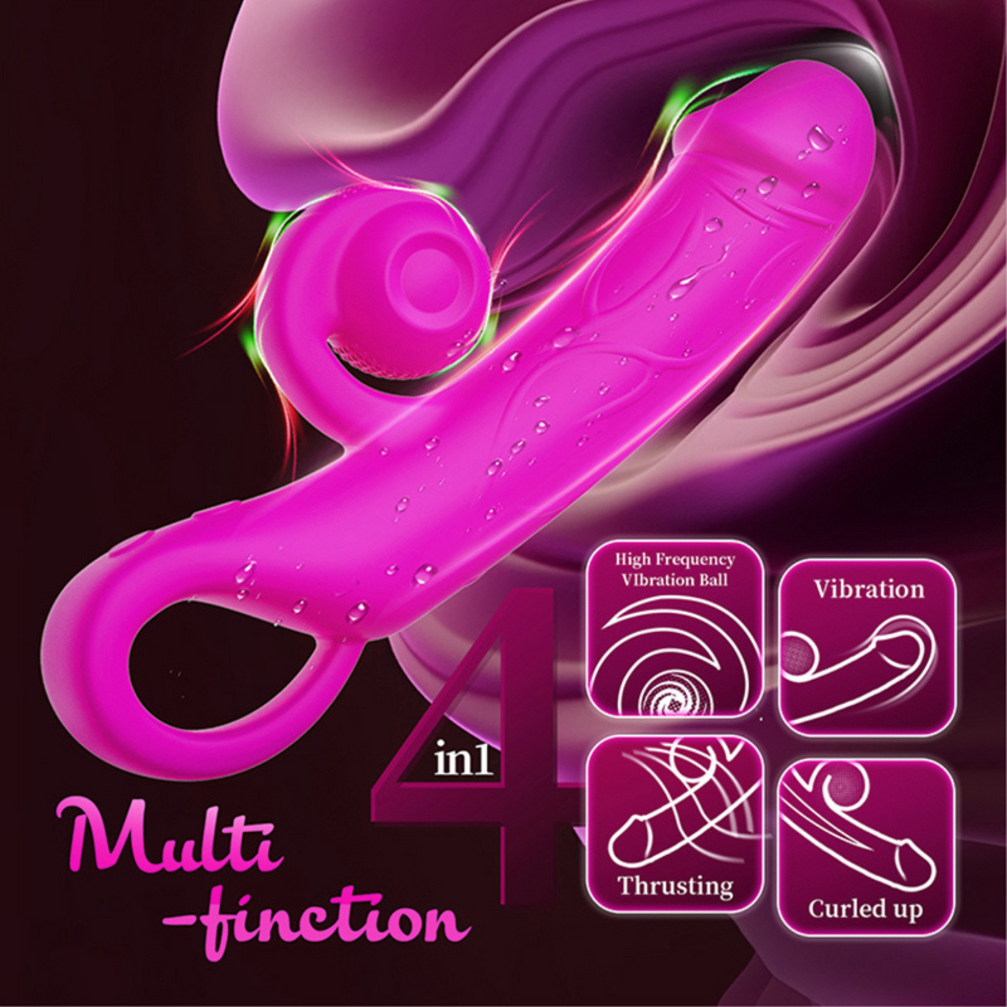 Rolling Waves Snail Rabbit Vibrator