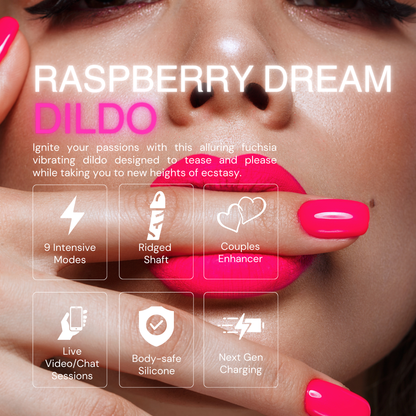 Raspberry Dream Vibrating Dildo