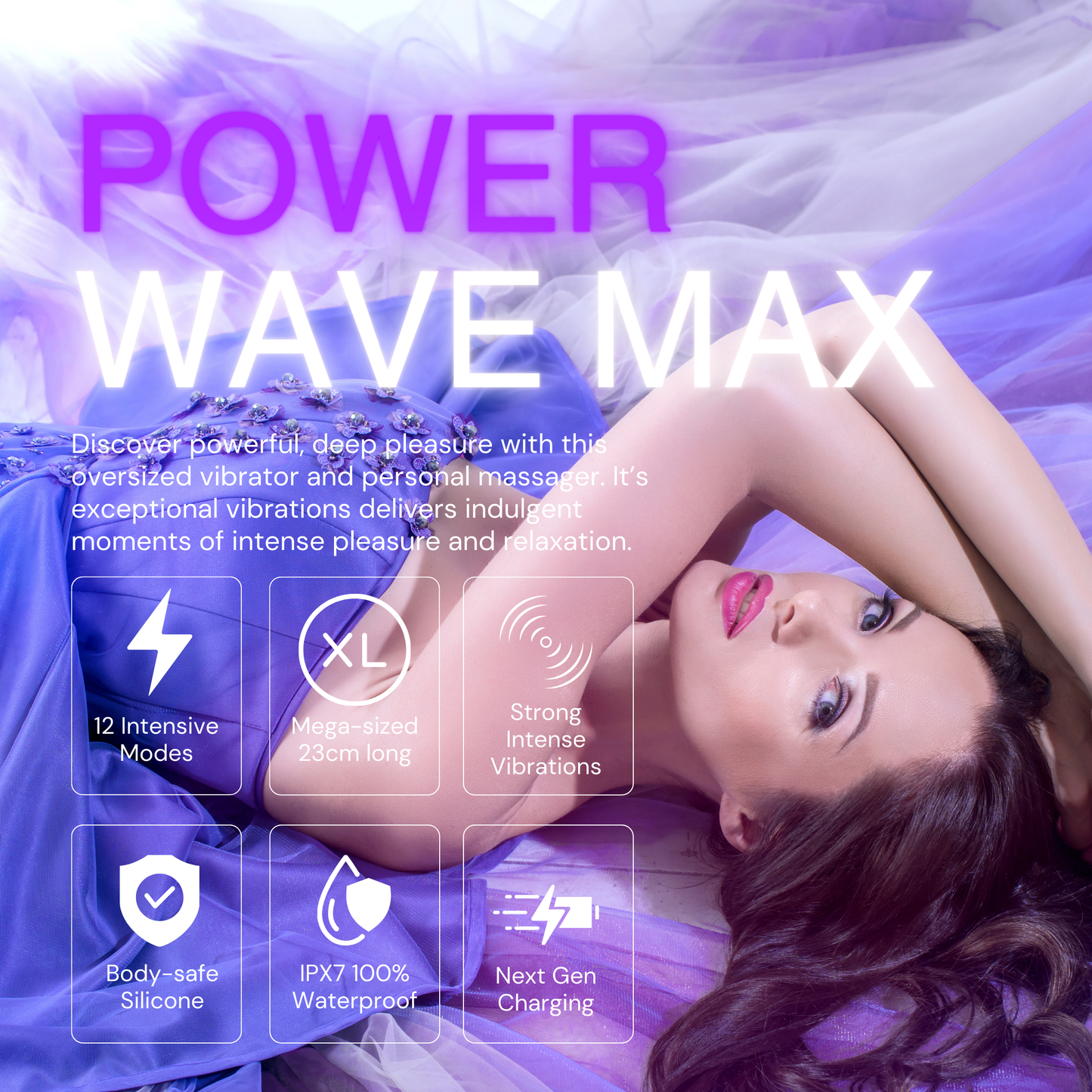 Power Wave Max Wand Vibrator