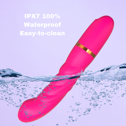 Raspberry Dream Vibrating Dildo